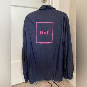 HUF Coaches Jacket Navy/Pink